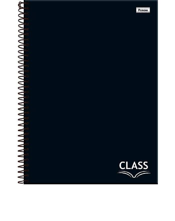 CADERNO 1X1 C.D. CLASS PRETO 